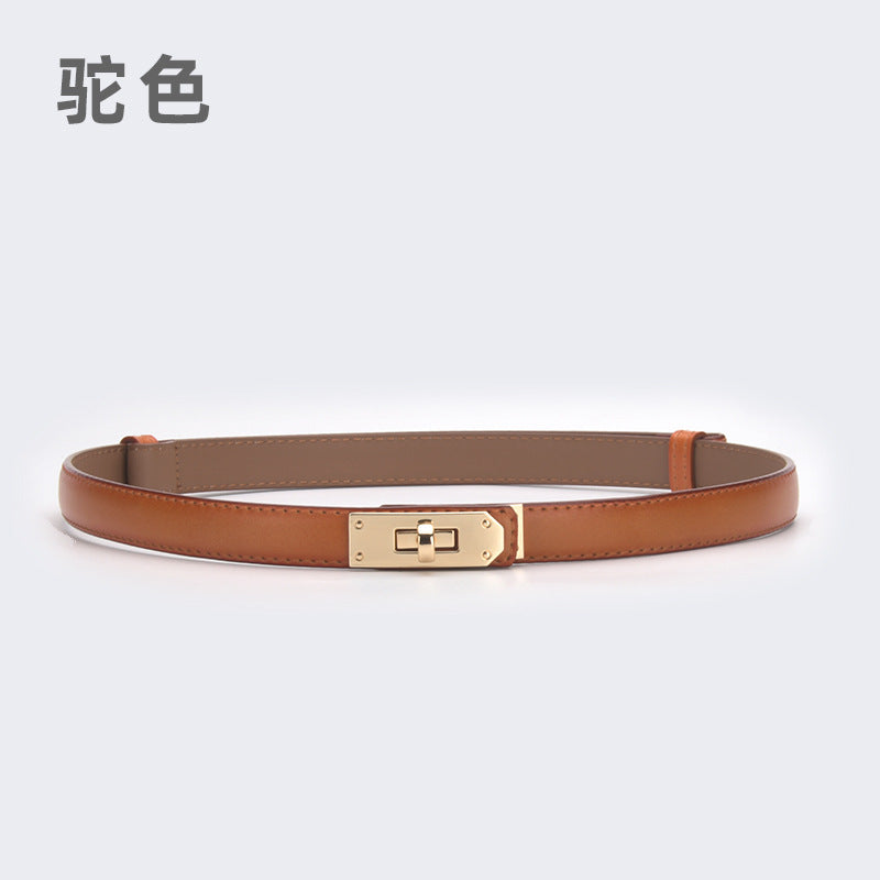 Wholesale women's thin belt skirt casual pants belt waist buckle belt